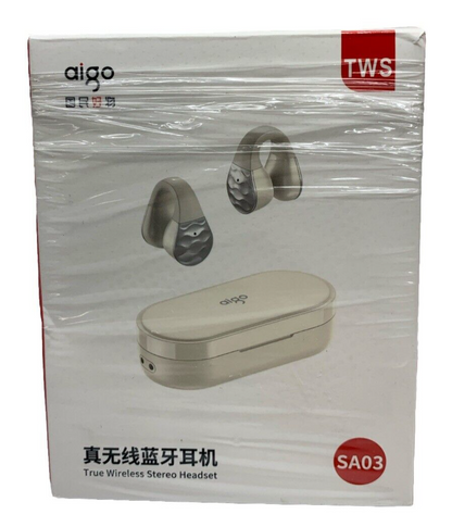 Aigo True Wireless Earphones Bluetooth Earbuds Open Ear Clip Stereo Headphones