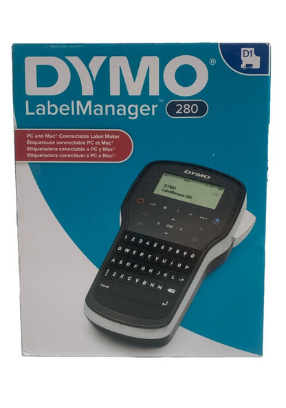 Dymo Labelmanager 280 2 Lines Handheld Label Maker Portable LCD Display Monochro