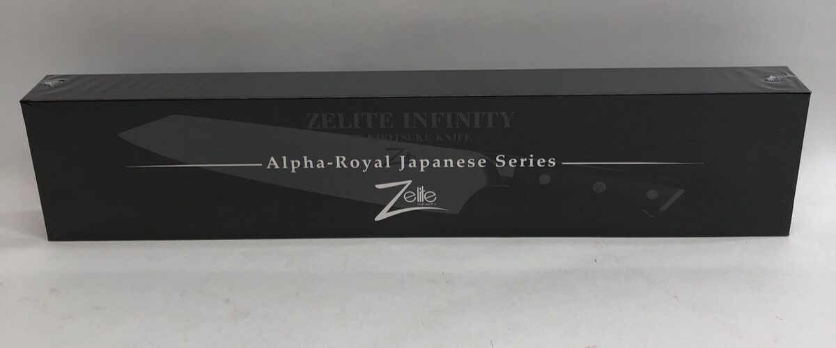 Zelite Infinity 9” kiritsuke Knife Alpha-Royal Japanese Series Sealed #537