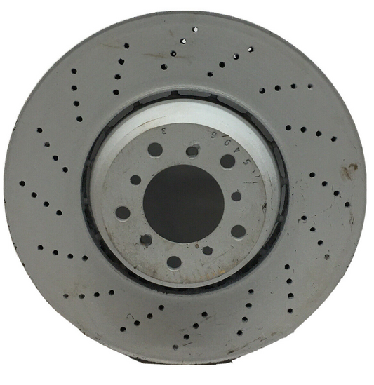 Disc Brake Rotor-Hi-carbon Alloy Geomet Coated Rotor Drilled Front Left DFC