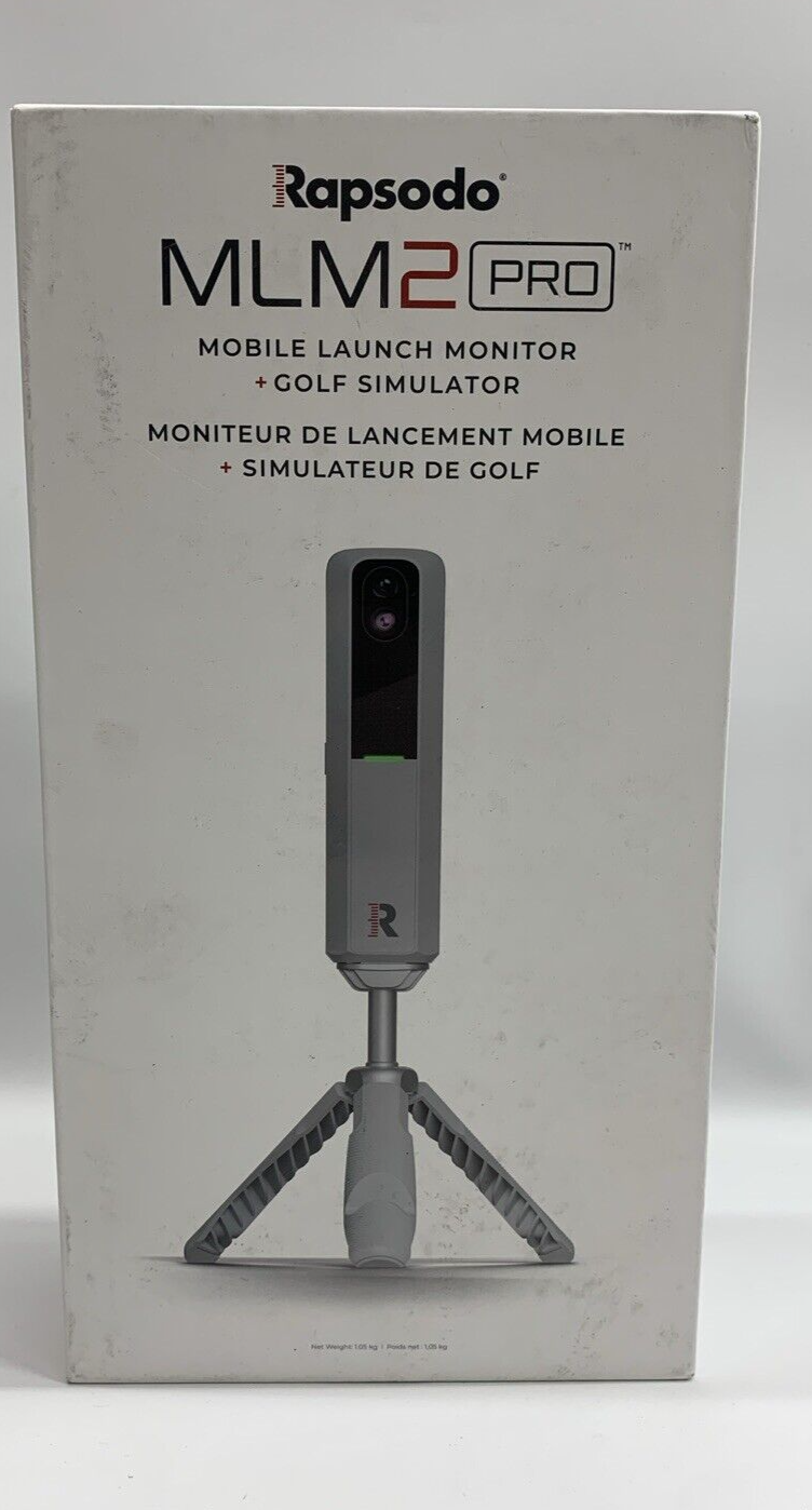 Rapsodo MLM2.0P Pro Mobile Launch Monitor + Golf Simulator Bluetooth Gray 5V 2A