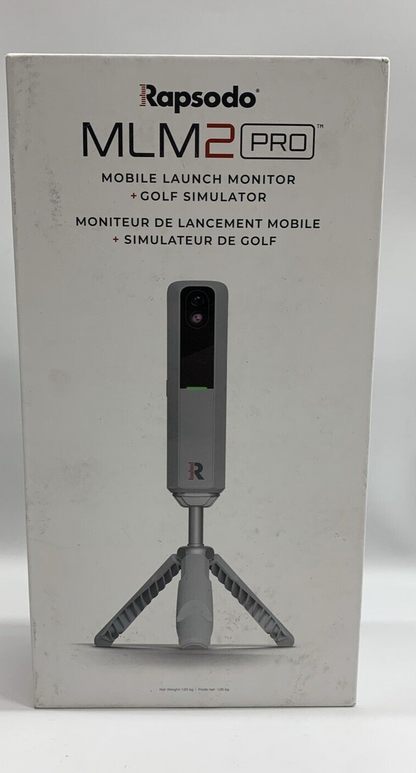 Rapsodo MLM2.0P Pro Mobile Launch Monitor + Golf Simulator Bluetooth Gray 5V 2A