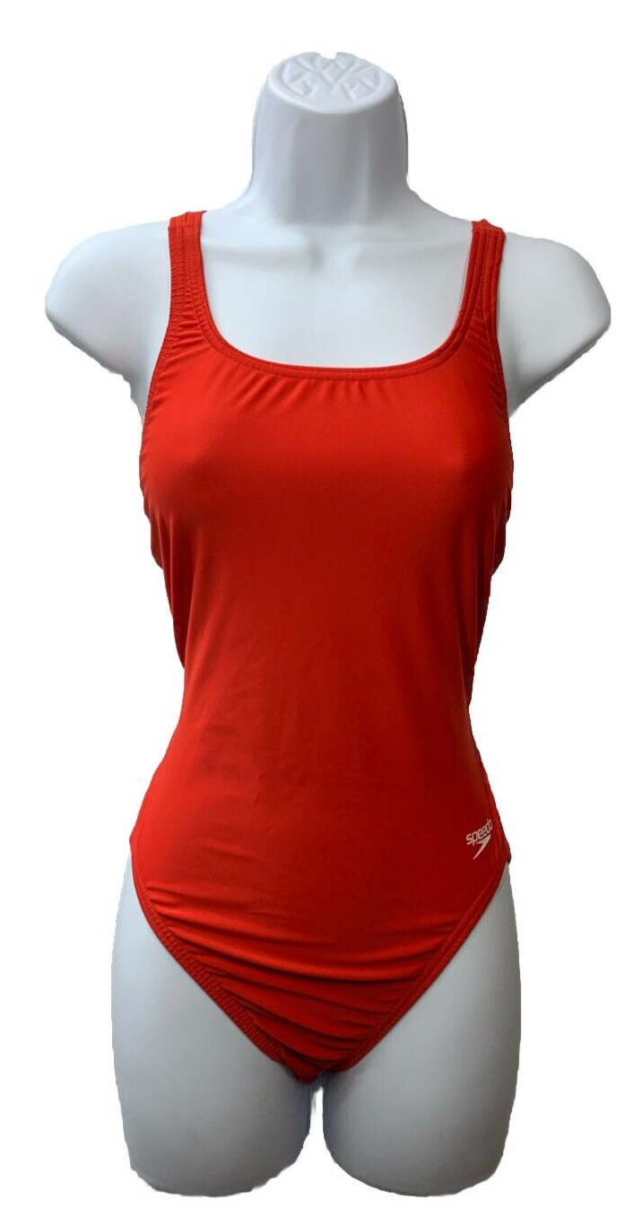 Speedo Women's Swimsuit One Piece Prolt Super Pro Solid Adult Size 10/36 Red