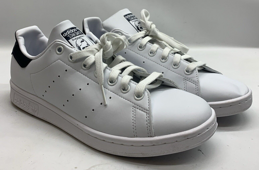 Adidas Stan Smith Classic Sneakers White Navy Leather Mens Shoe Size 8.5 Lace-up