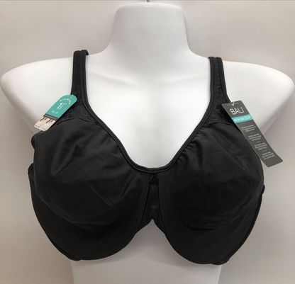 Bali Passion for Comfort Minimizer Underwire Bra Style 3385 Black Size 36DD