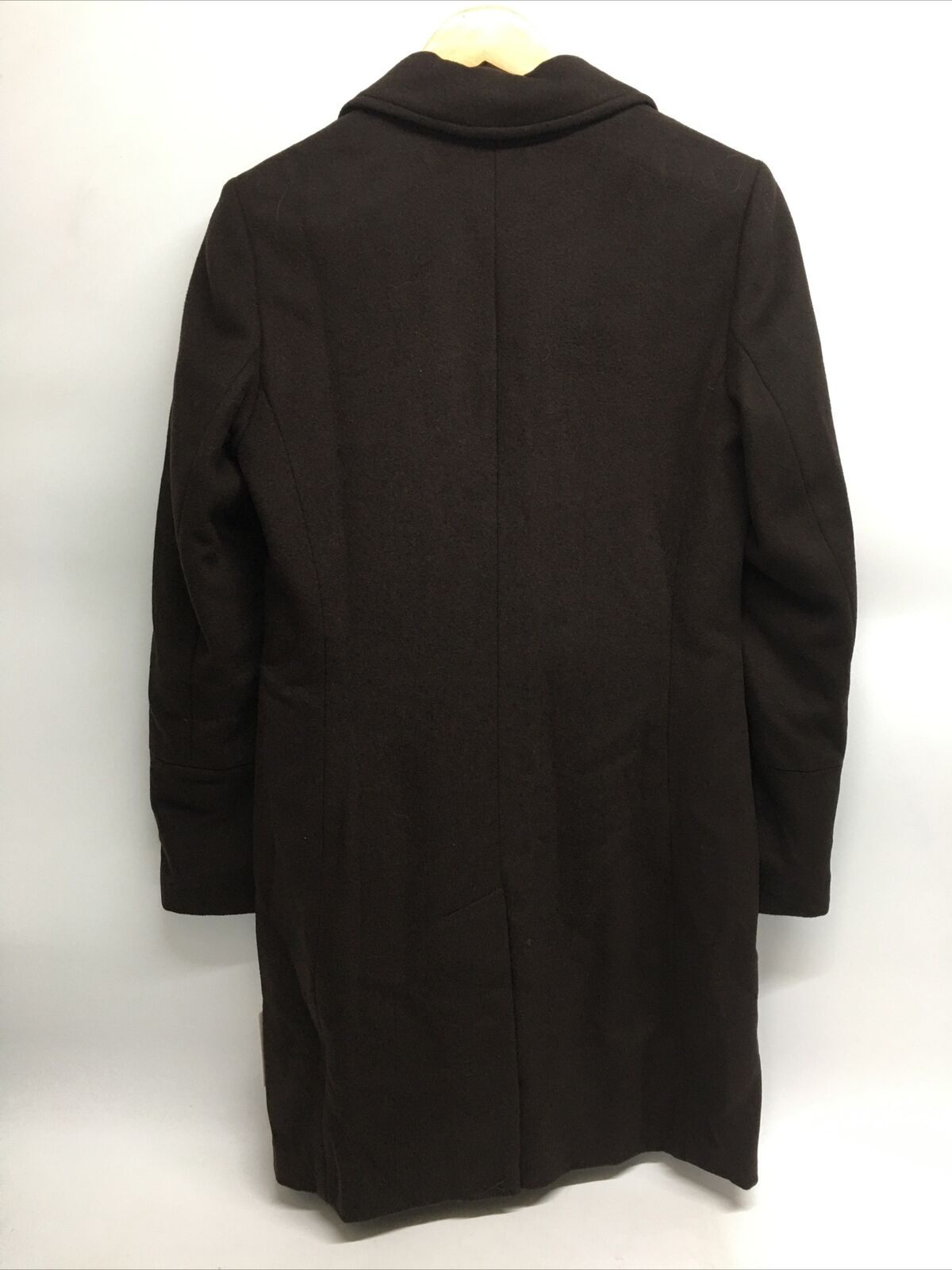 Calvin Klein Jacket Womens Button Front Single Size 4 Long Sleeve Coat Black