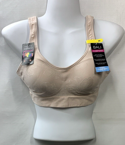 Bali Comfort Revolution ComfortFlex Fit Shaping Wirefree Tshirt Bra Beige Size M