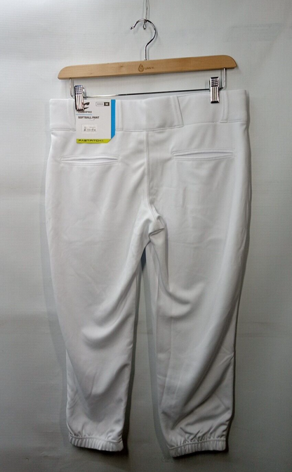 Champro Women's Traditional Low-Rise Fastpitch Long Pants Size Medium BP11 White