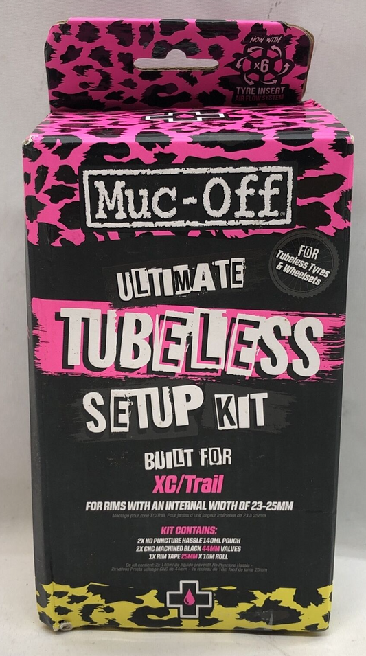 Muc-Off Cycling Ultimate Tubeless Tire Setup Kit XC/Trail For Rims Width 23-25MM