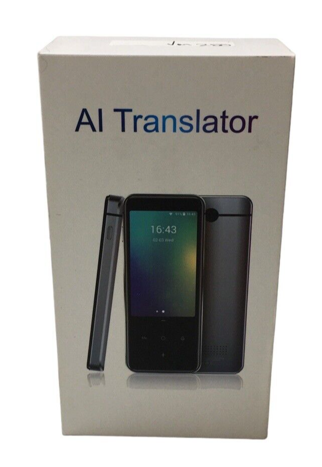 Elenxs Audio Translator 1500 Mah Handheld Voice Function With LED Display Black