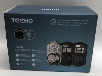 TEEHO TE001 Keyless Entry Door Lock with Keypad - Smart Deadbolt Lock Nickle