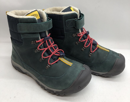 Keen Greta Winter Waterproof Hiker Boot Big Kid Size US 6 Teal Turquoise