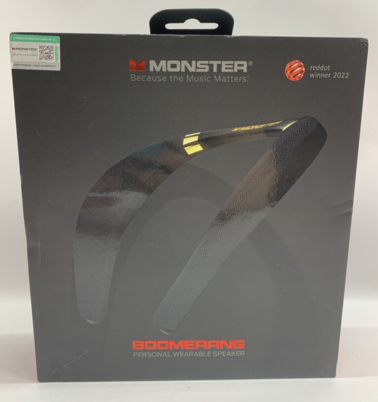 Monster Boomerang Wireless Bluetooth Neckband Speaker Hi-Fi audio with Subwoofer