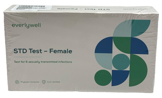 SEALED Everlywell at Home Female STD Test 6 Transmitted Infection CLIA-certified