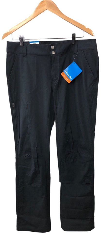 Columbia Pants Women 12 R Saturday Trail Black Straight Leg Outdoors Active Fit