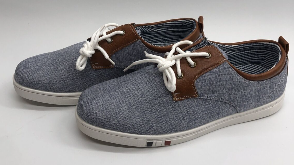 Bruno Marc Men's Casual Shoes Classic Boat Shoes Lace up Sneaker Blue Size 8.5