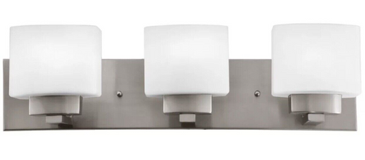 Design House 578005 Dove Creek 3 Light 24"W Vanity Light Dimmable - Satin Nickel