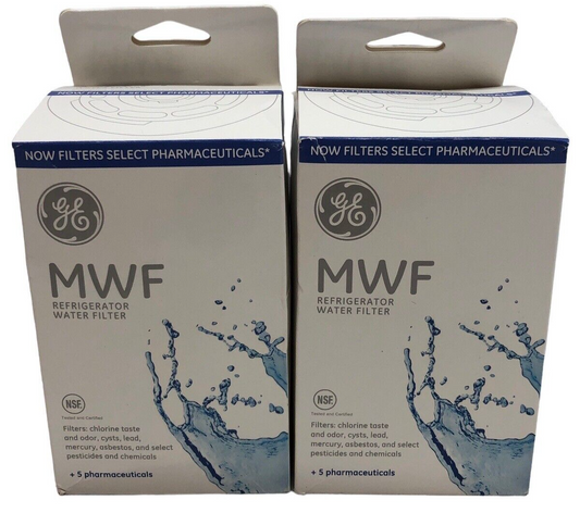 GE MWF Genuine Smart Refrigerator Water Filter Remove Odor, Cysts, Lead, Mercury