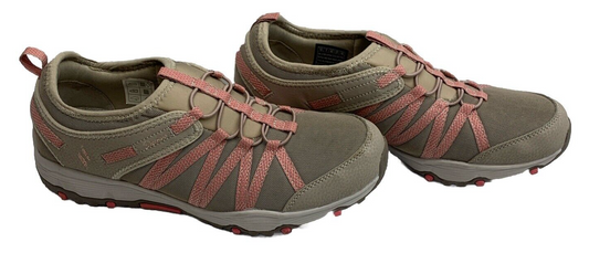 Skechers Seager Hiker Women's Hiking Shoes Taupe Vegan Memory Foam Size 10