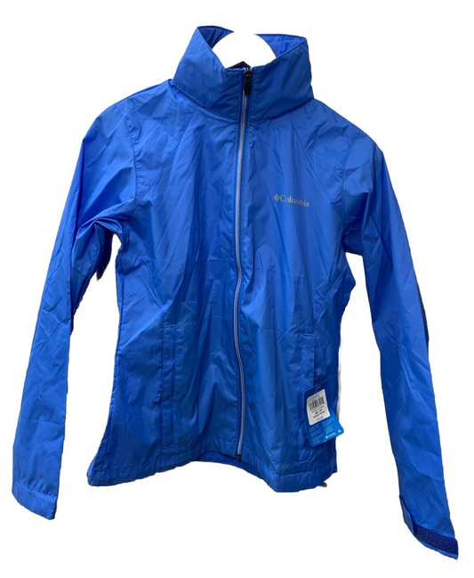 Columbia Women’s Size XS Switchback Blue Lightweight Hooded Rain Jacket WL0127