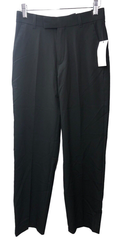 Calvin Klein Boys' Flat-Front Stretch Dress Pant Slim Fit Size 14 Black K841201