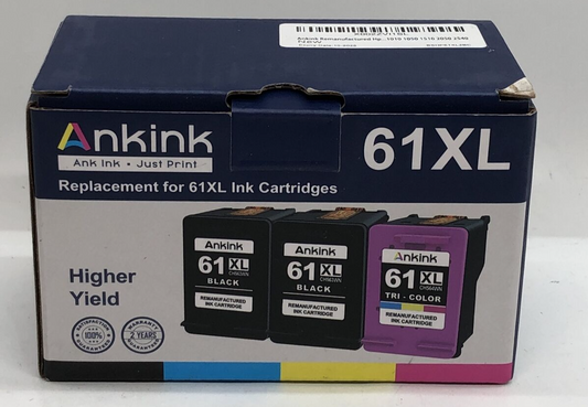 Combo Packs 61 XL Black & Color Ink For HP Deskjet 1055 2547 2548 2549 3054